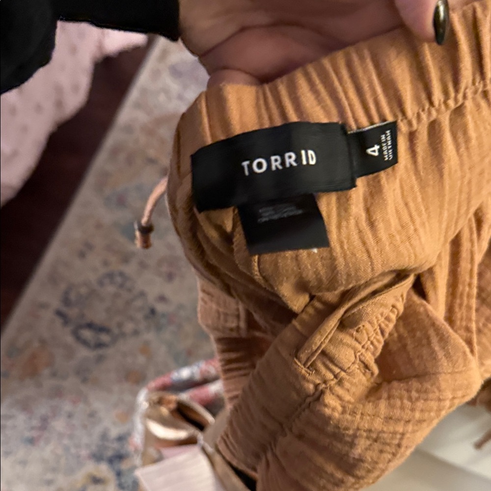 Rust torrid Tan Textured Pants - Picture 3 of 3